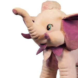 راکر فیل کودک چوبی گلبهی -اسباب بازی